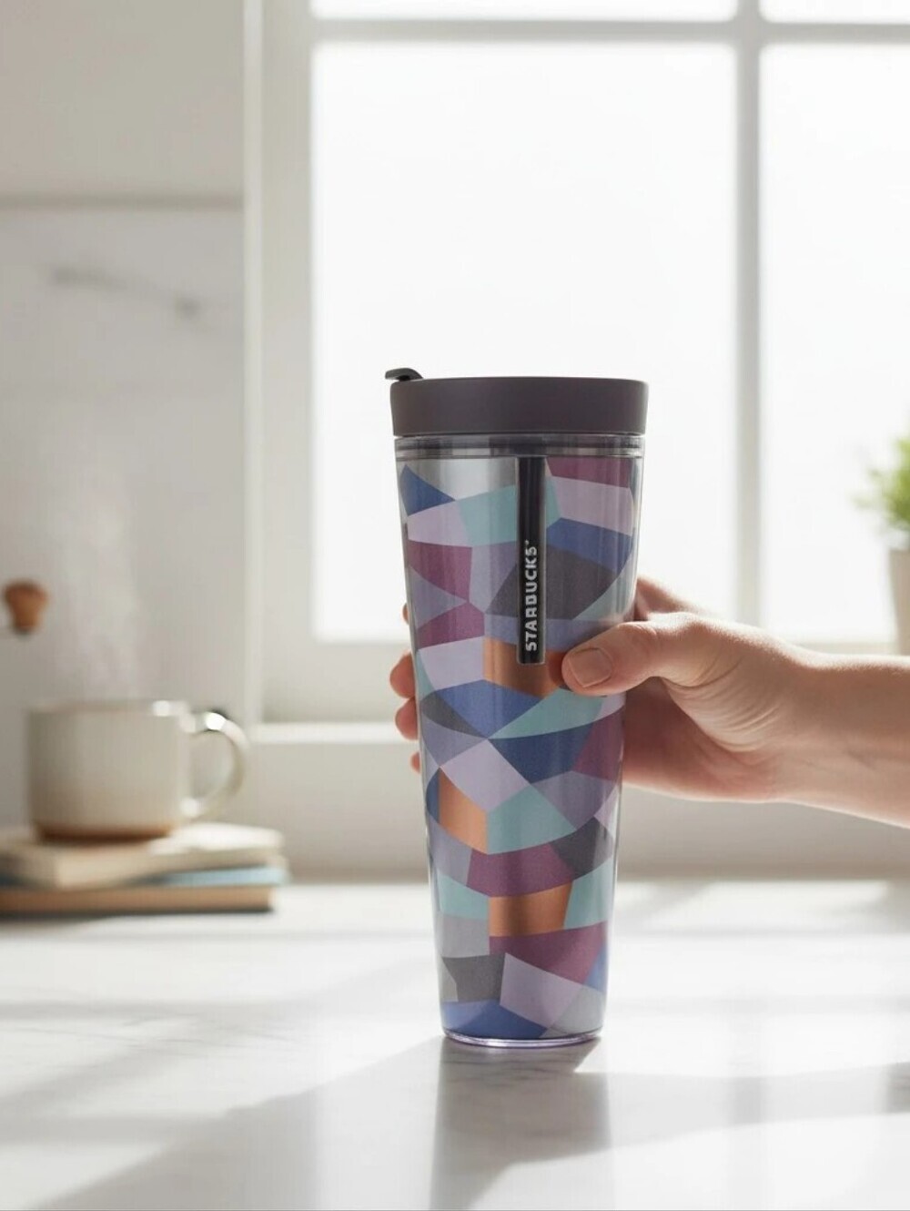 Starbucks Geometric Double Wall Tumbler/Travel Mug - Picture 3 of 8